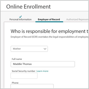 Enrollment wizard